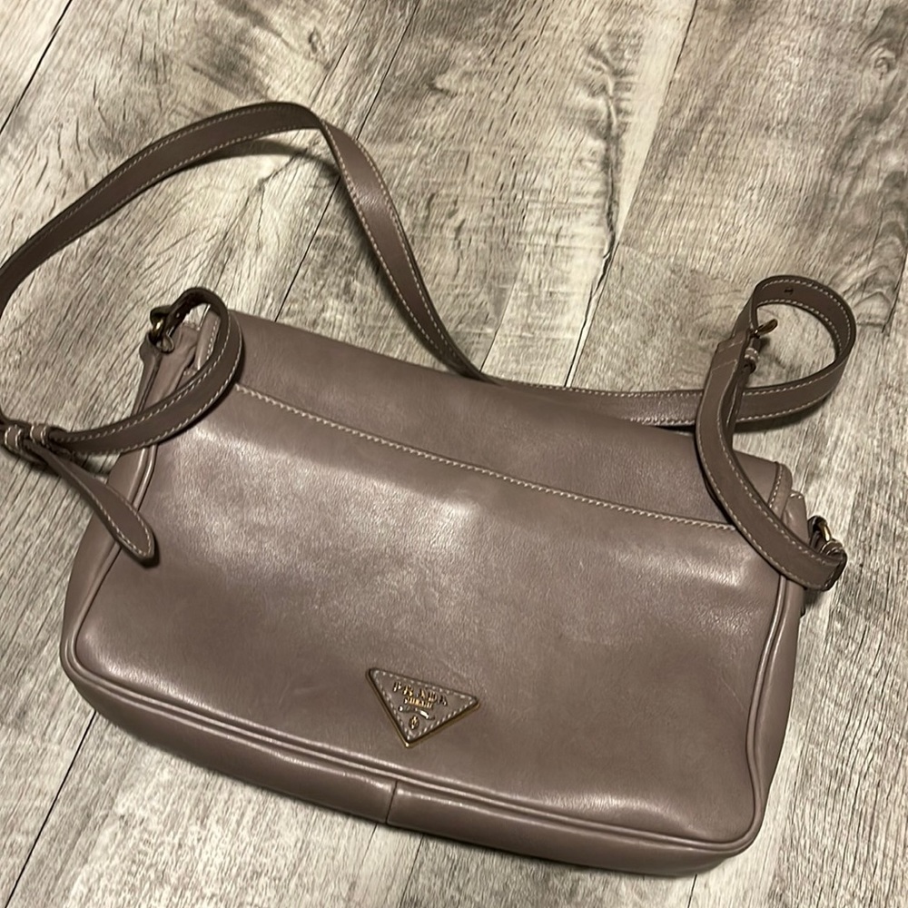 PRADA CITY CALF SHOULDER BAG